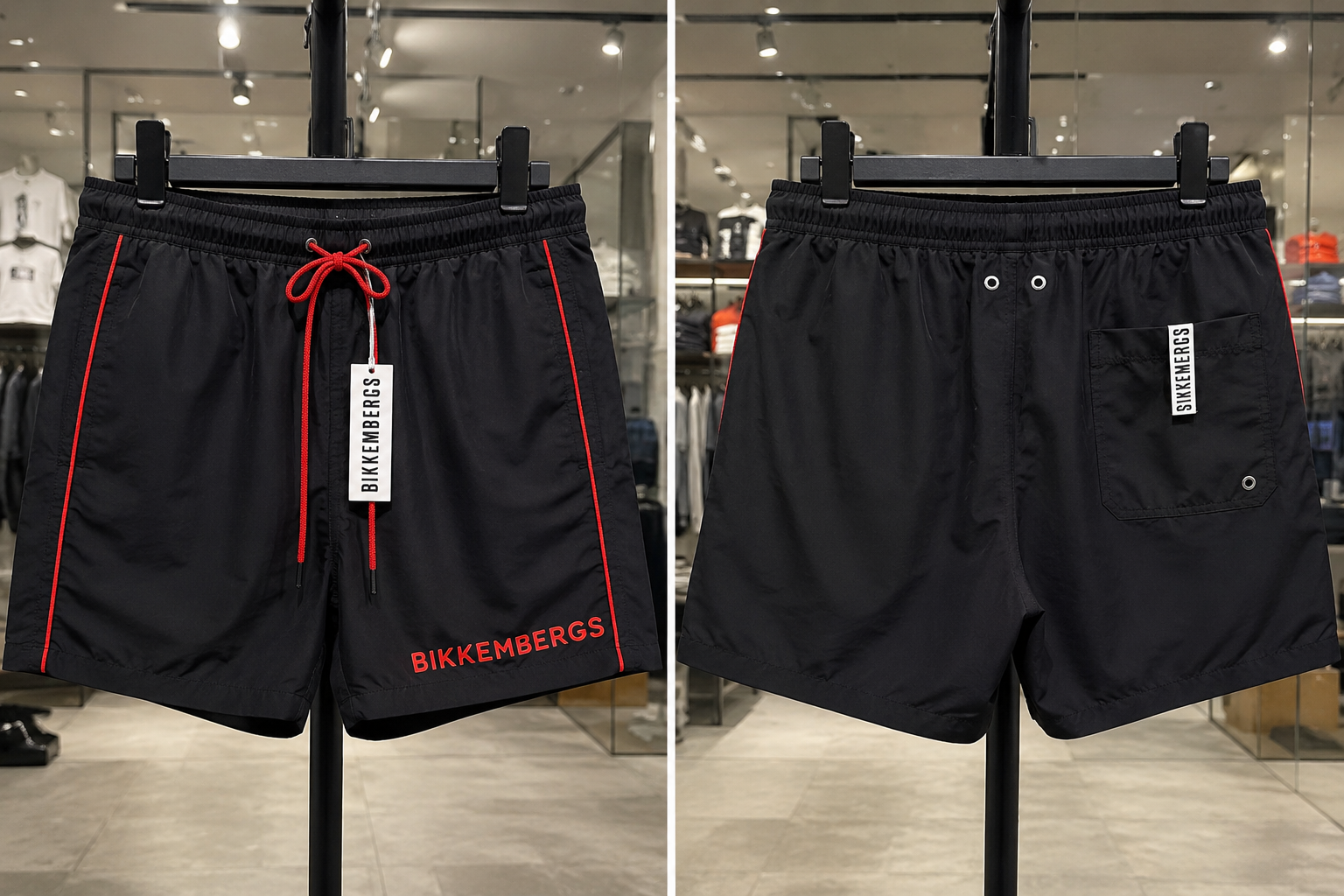Bikkembergs costume da mare Blak Red