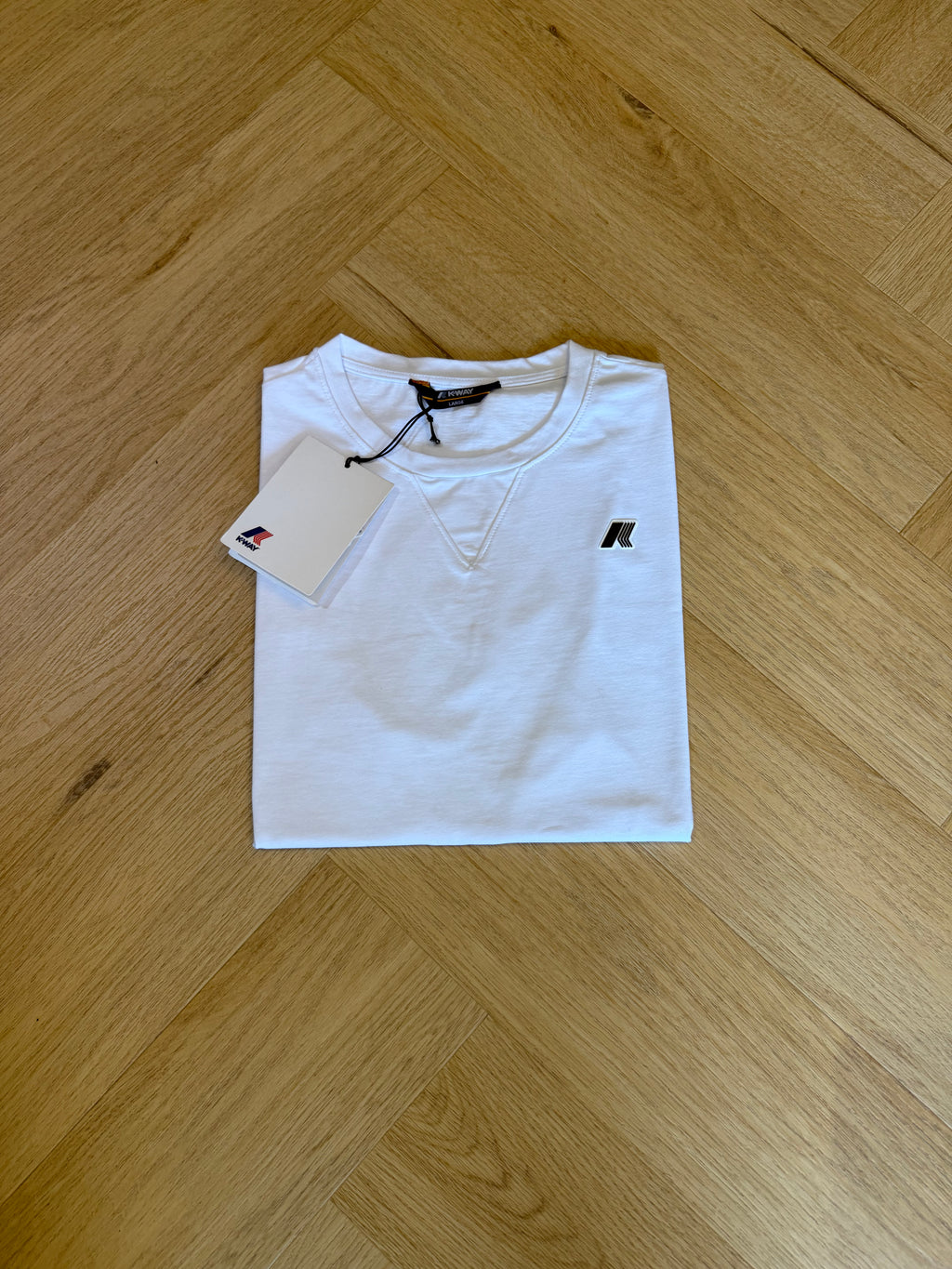 K-Way Shirt uomo mezza manica logo gommato