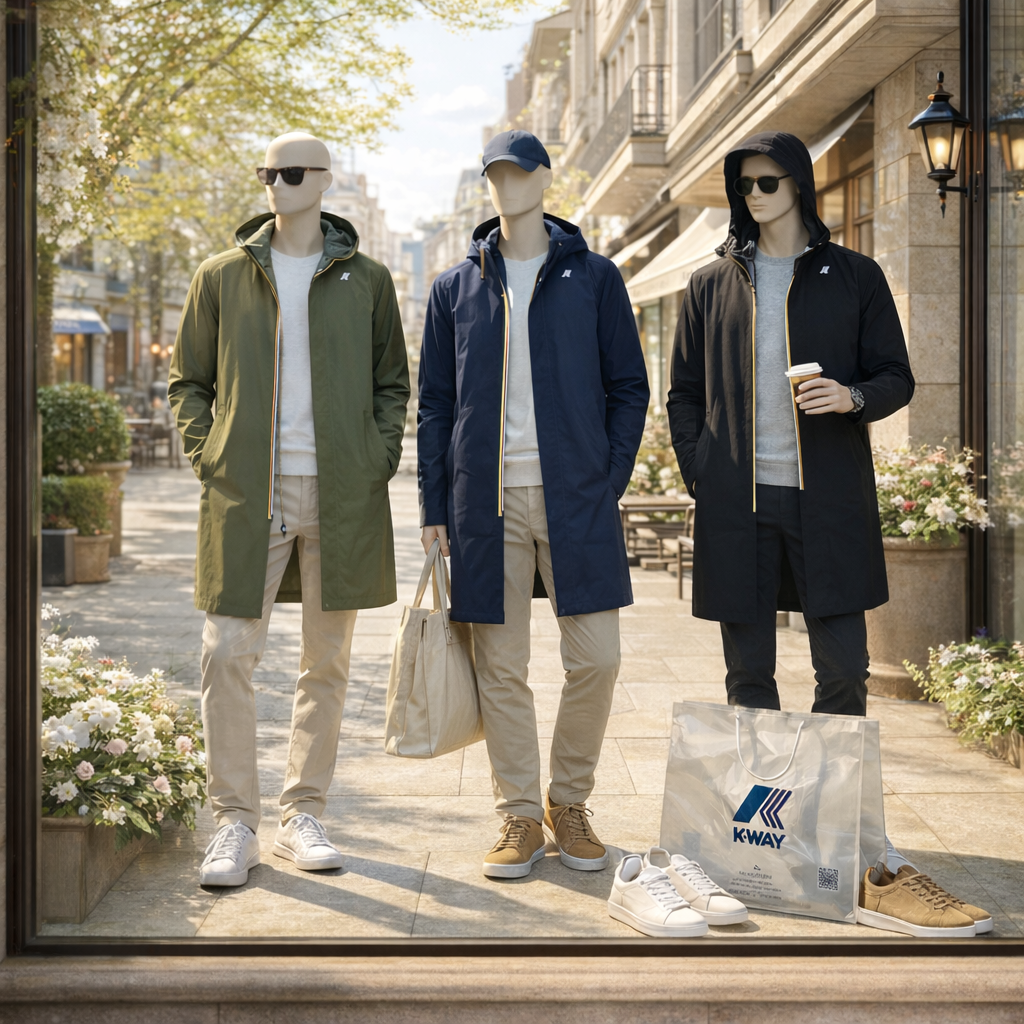 Giubbino K-Way Tommy Bonded offerta limitata