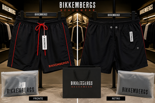 Bikkembergs costume da mare Blak Red