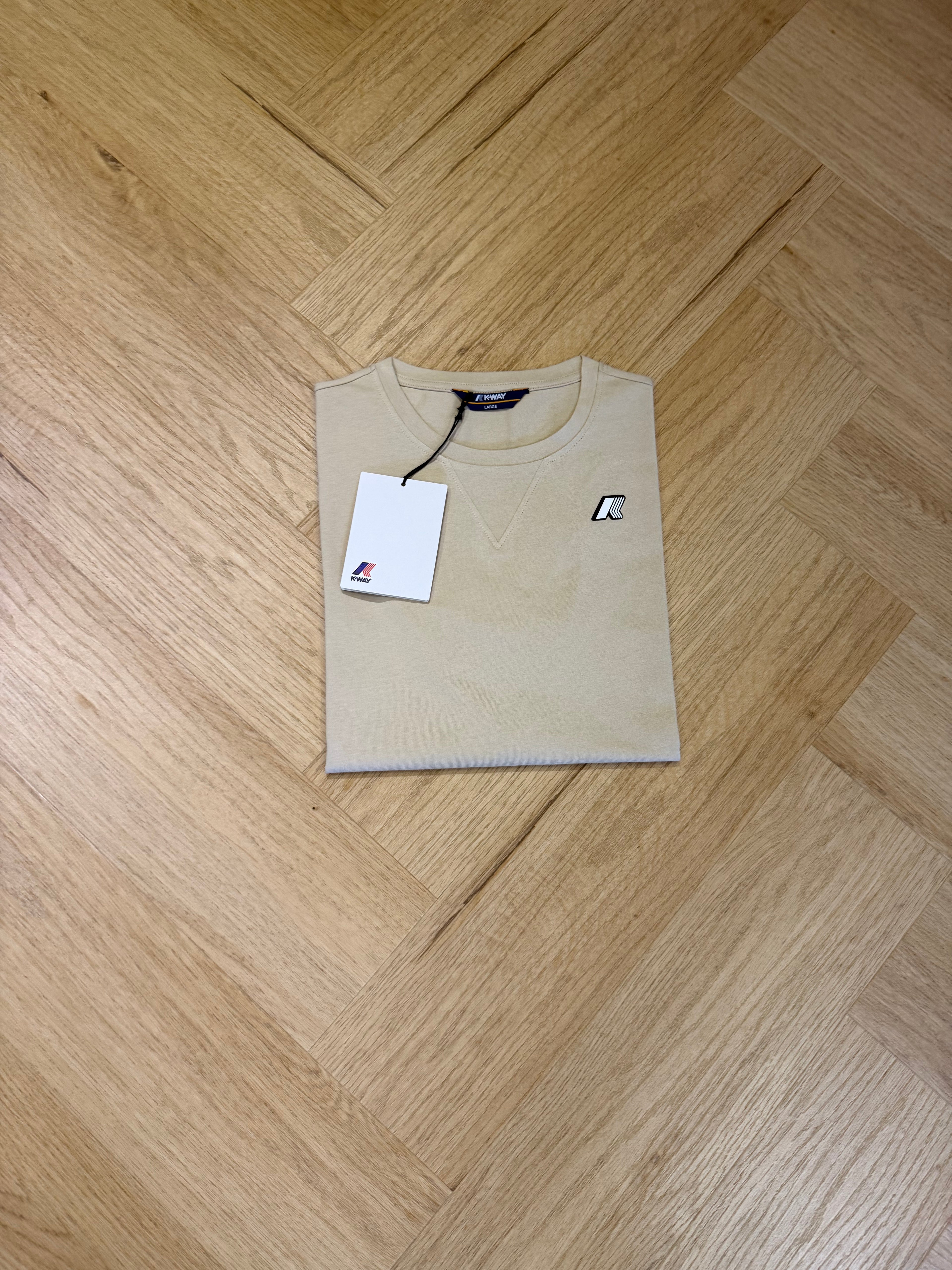 K-Way Shirt uomo mezza manica logo gommato