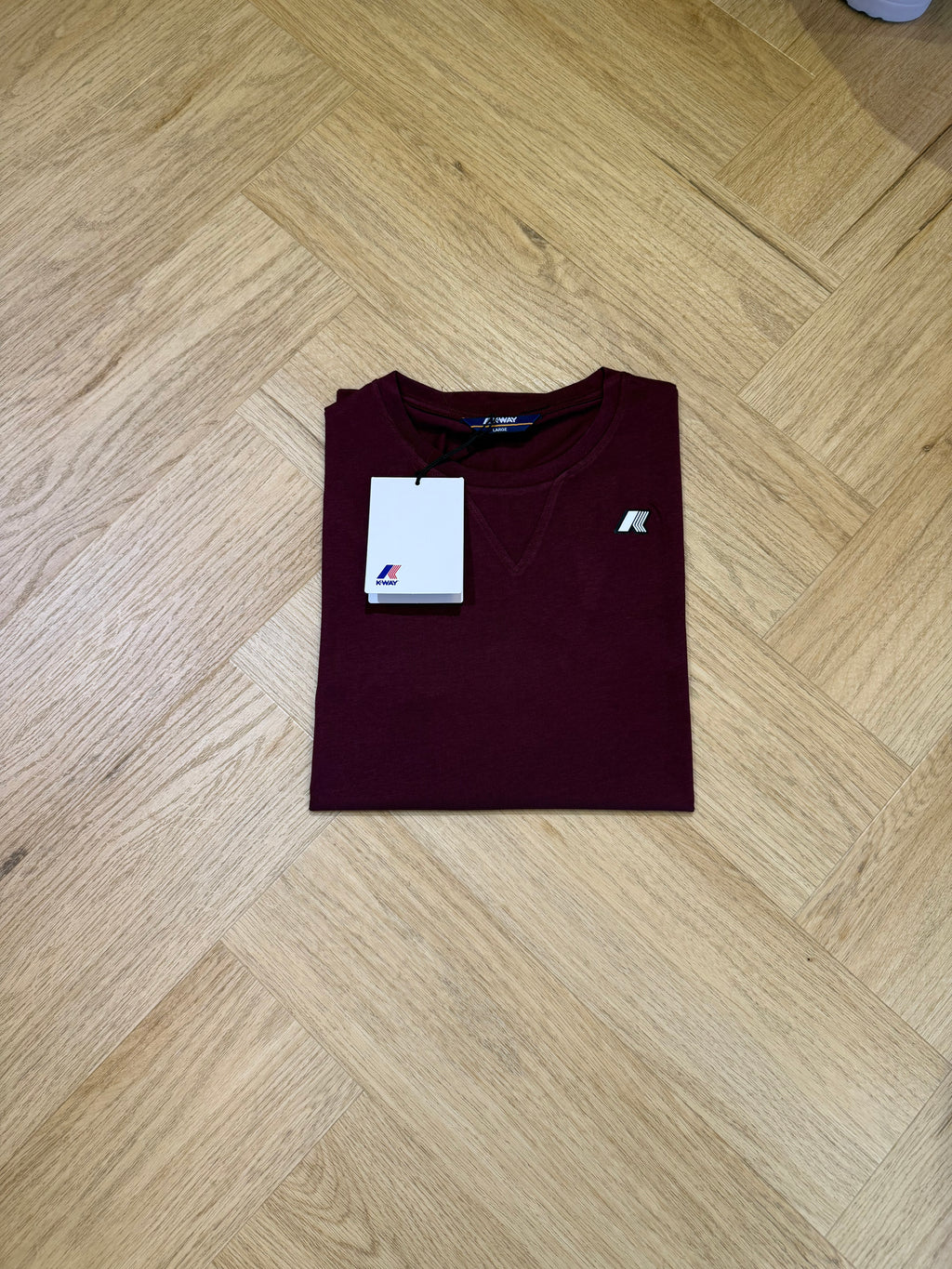 K-Way Shirt uomo mezza manica logo gommato