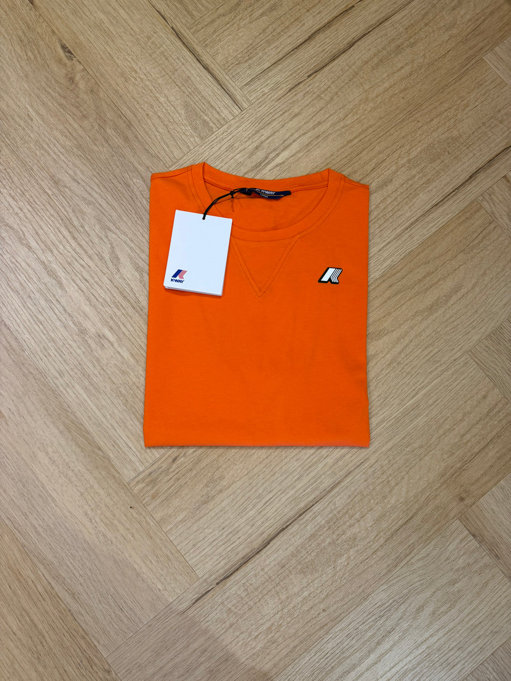 K-Way Shirt uomo mezza manica logo gommato