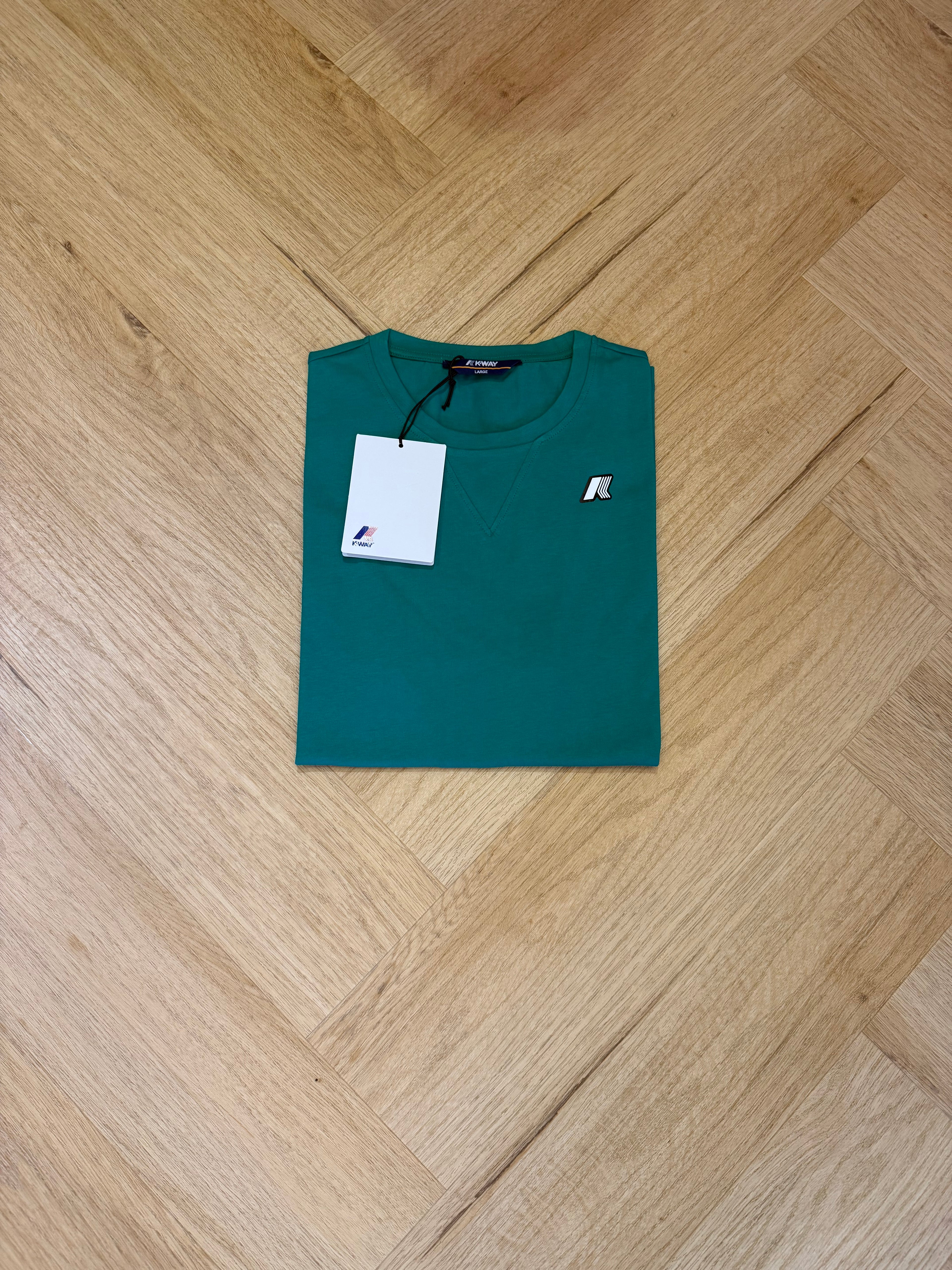 K-Way Shirt uomo mezza manica logo gommato